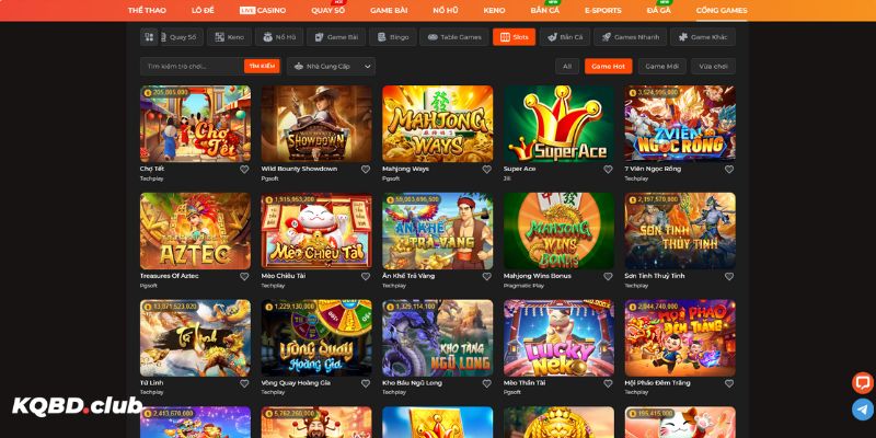 Slot game của SV88 đa dạng từ kiểu cổ điển đến hiện đại